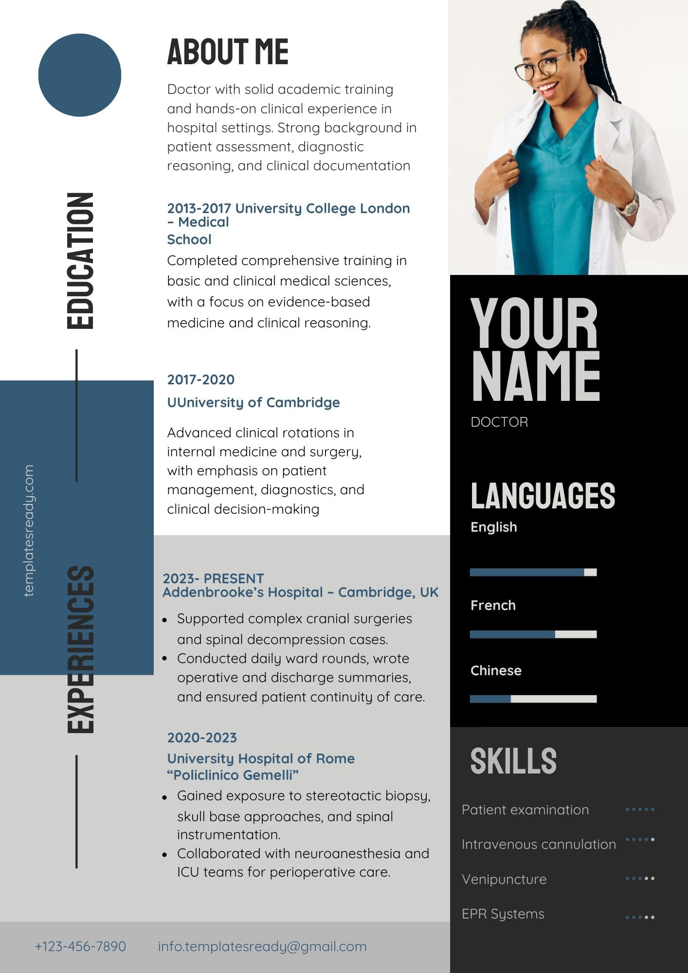 Medical CV Pack – Professional Templates for Hospital & Clinic Applications