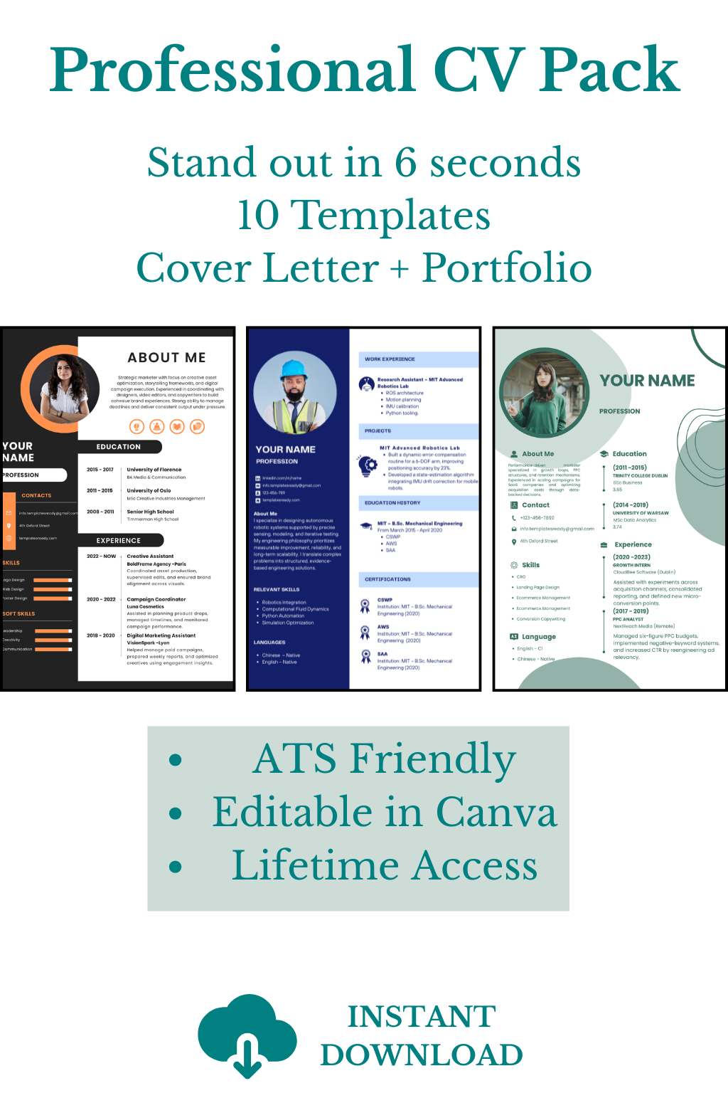 Professional CV Pack – Complete Career Toolkit