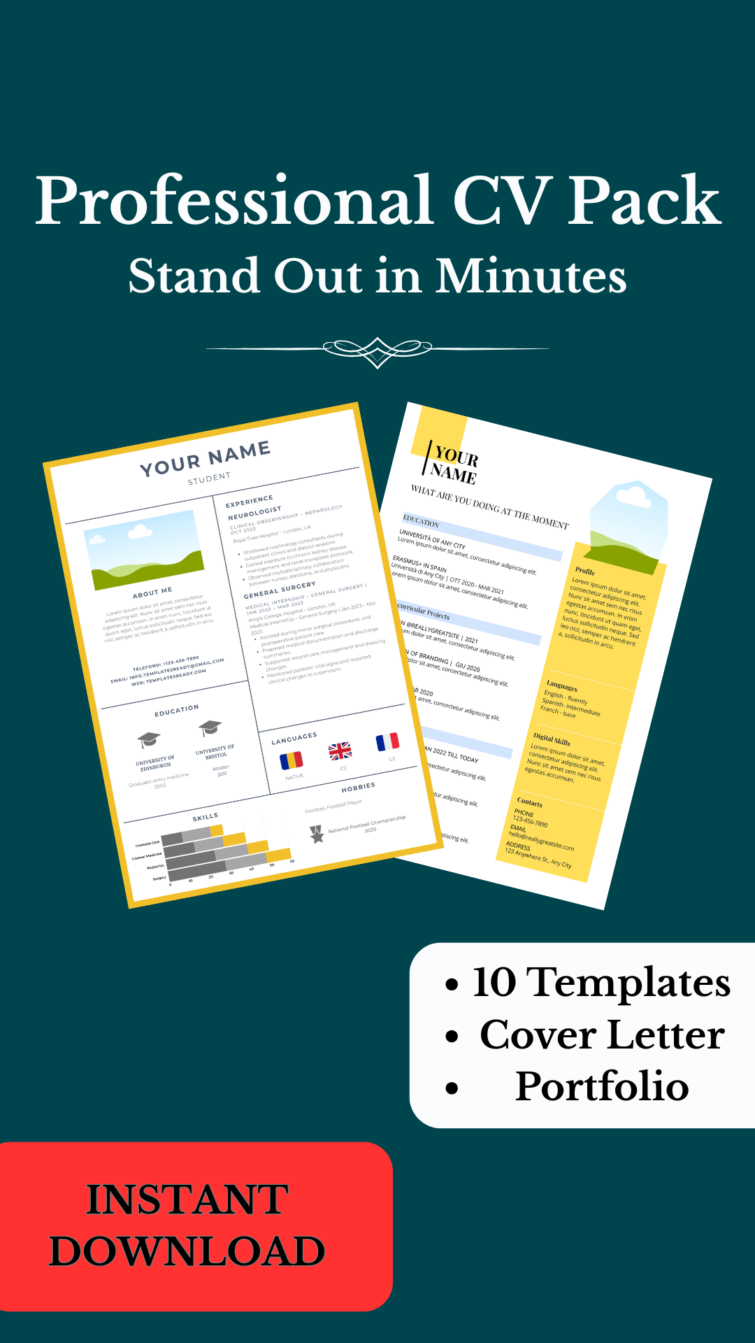 Professional CV Pack – Complete Career Toolkit